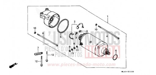 MOTEUR DE DEMARRAGE (CB350SG/CB450SG) CB450SG de 1986